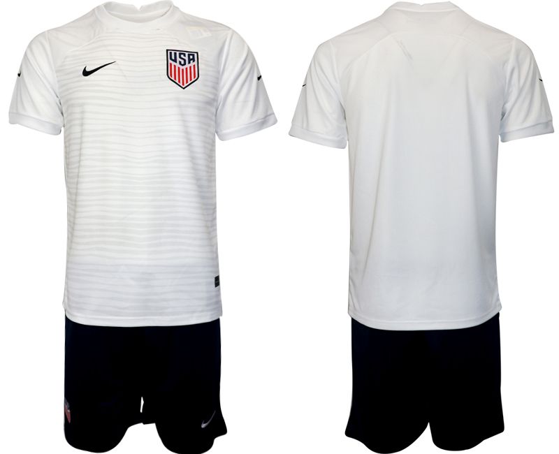 Men 2022 World Cup National Team United States home white blank Soccer Jersey